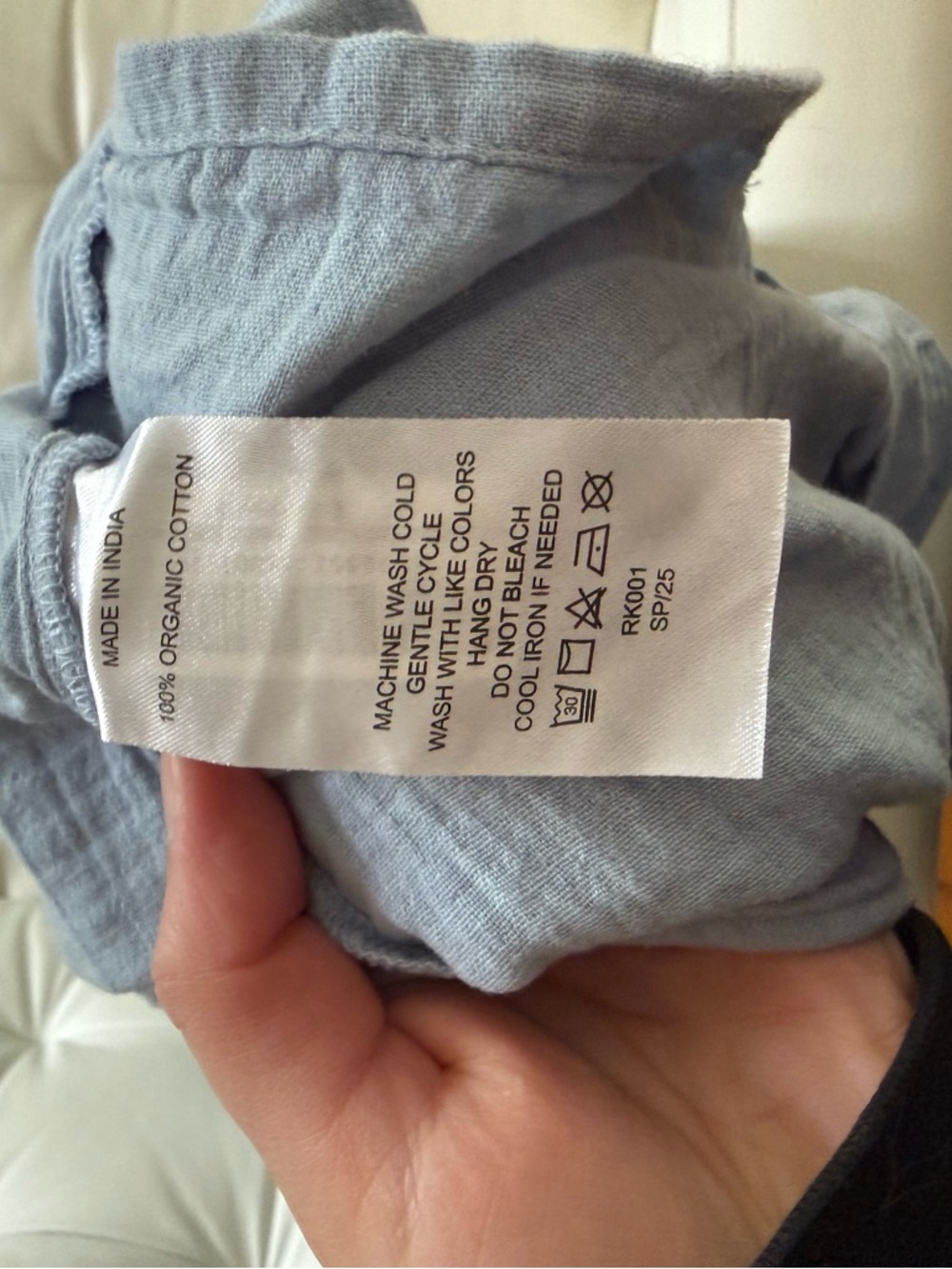 Quince Light Blue Smocked Tiered Maxi Dress - Picture 4 of 4